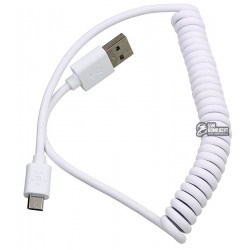 Кабель Belkin Flex, microUSB, пружинка, 1.2 метра, 2.1 А