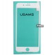 Закаленное защитное стекло Usams для Apple iPhone 7 Plus, 7s Plus, 3D, 0,1mm, 9H, пластиковая рамка