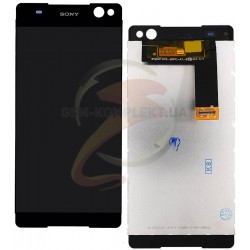 Дисплей для Sony E5506 Xperia C5 Ultra, E5533 Xperia C5 Ultra Dual, E5563 Xperia C5 Ultra Dual, чорний, з сенсорним екраном (ди