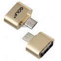 Перехідник з USB (female) на Micro-USB (male), Golf GS-31