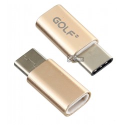 Переходник Golf GS-31 MicroUSB на Type C