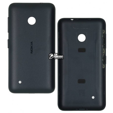 Задняя панель корпуса для Nokia 530 Lumia, черная, с боковыми кнопками