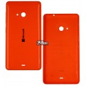 Задня панель корпусу для Microsoft (Nokia) 535 Lumia Dual SIM, помаранчева, з бічними кнопками