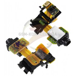 Шлейф для Sony D6603 Xperia Z3, D6633 Xperia Z3 DS, D6643 Xperia Z3, D6653 Xperia Z3, конектора навушників, з датчиком приближен