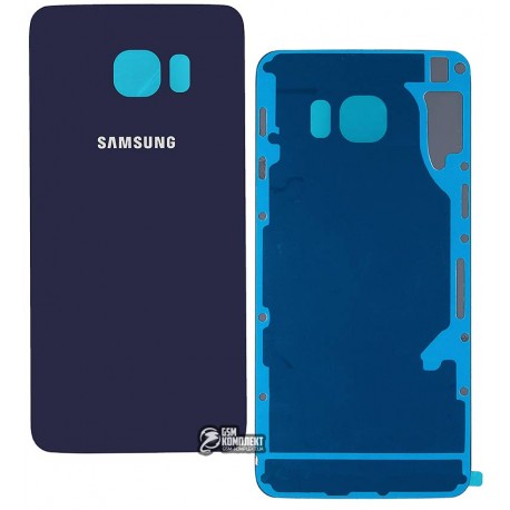 Задняя панель корпуса для Samsung G928 Galaxy S6 EDGE+, синяя, copy