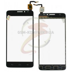 Тачскрин для Alcatel One Touch 6043D Bluish, черный