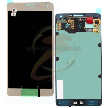 Дисплей для Samsung A700F Galaxy A7, A700H Galaxy A7, золотистый, с сенсорным экраном (дисплейный модуль)