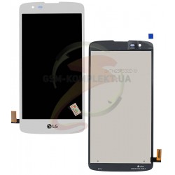 Дисплей для LG K8 K350E, K8 K350N, Phoenix 2, білий, з сенсорним екраном (дисплейний модуль),original (PRC)