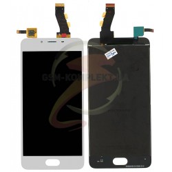 Дисплей для Meizu U10, белый, с сенсорным экраном (дисплейный модуль)
