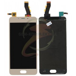 Дисплей для Meizu U10, золотой, с сенсорным экраном (дисплейный модуль)