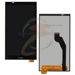 Дисплей для HTC Desire 816G, Desire 816H, чорний, з сенсорним екраном (дисплейний модуль),чорний шлейф, 39 pin