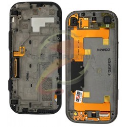 Шлейф для Nokia N97 Mini, межплатный, с камерой, с компонентами, со слайдером