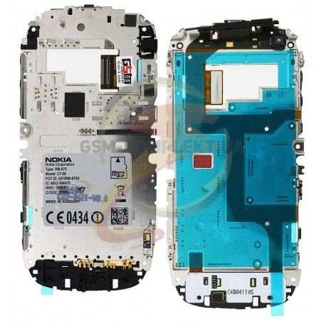Шлейф для Nokia C7-00, межплатный, с компонентами, с клавиатурным модулем и средней частью корпуса