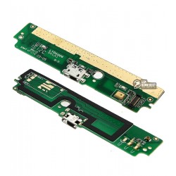 Шлейф для Xiaomi Redmi Note, коннектора зарядки, тип 1, с компонентами, (3G версия)