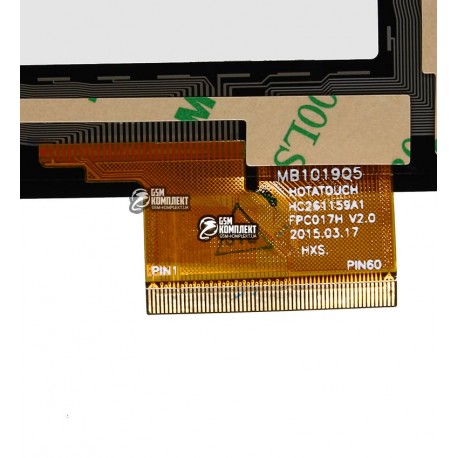 Tачскрин (сенсорный экран, сенсор) для китайского планшета 10.1", 60 pin, с маркировкой HOTATOUCH HC261159A1 FPC017H V2.0, для P
