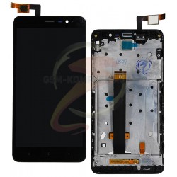 Дисплей для Xiaomi Redmi Note 3 Pro, чорний, з сенсорним екраном (дисплейний модуль),з рамкою, original (PRC)