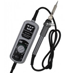Паяльник WEP 908+ з блоком керування, аналогова регулювання, 200-480 С°, 65W, жало 900M Паяльник WEP 908+ з блоком керування, аналогова регулювання, 200-480 С°, 65W, жало 900M