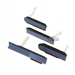 Боковая заглушка для Sony C6602 L36h Xperia Z, C6603 L36i Xperia Z, C6606 L36a Xperia Z, полный комплект, фиолетовая