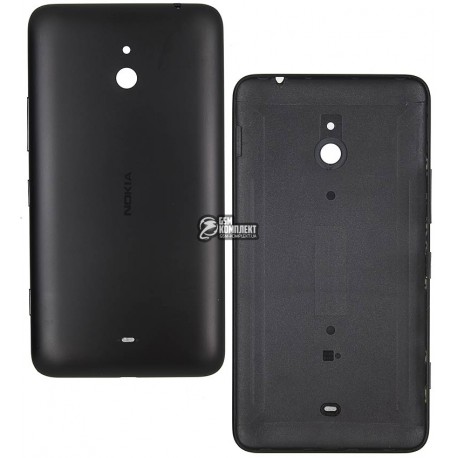 Задня панель корпусу для Nokia 1320 Lumia, чорна, з боковими кнопками