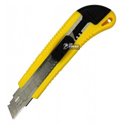 Нож канцелярский на 3 лезвия 18мм Navigator 71408-NV желтый