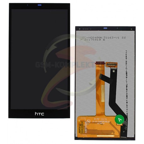 Дисплей для HTC Desire 630 Dual Sim, чорний, з сенсорним екраном (дисплейний модуль),original (PRC)