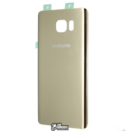 Задня панель корпусу для Samsung N9200 Galaxy Note 5, золотиста