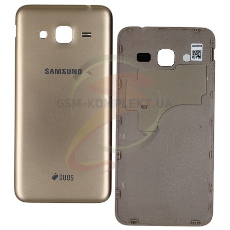Задня кришка батареї для Samsung J320H/DS Galaxy J3 (2016), золотиста