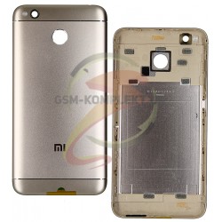 Задняя крышка батареи Xiaomi Redmi 4X, золотистая, с боковыми кнопками