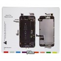Магнитный коврик для ремонта iPhone 7 Plus, с картой винтов и запчастей