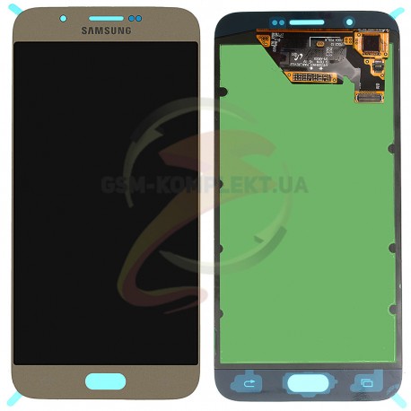 Дисплей для Samsung A800F Dual Galaxy A8, золотистый, с сенсорным экраном (дисплейный модуль)