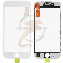 Скло корпусу для Apple iPhone 6S, біле, з рамкою, з OCA- плівкою Скло корпусу для Apple iPhone 6S, біле, з рамкою, з OCA- плівкою