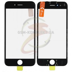 Стекло корпуса для Apple iPhone 6, черное, с рамкой, с OCA-пленкой Стекло корпуса для Apple iPhone 6, черное, с рамкой, с OCA-пленкой