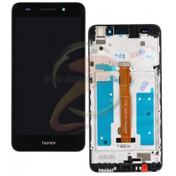 Дисплей для Huawei Y6 II, черный, с рамкой, с сенсорным экраном Дисплей для Huawei Y6 II, черный, с рамкой, с сенсорным экраном