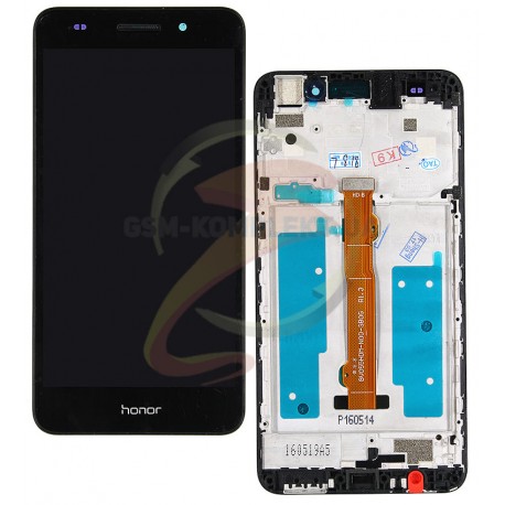 Дисплей для Huawei Y6 II, черный, с рамкой, с сенсорным экраном