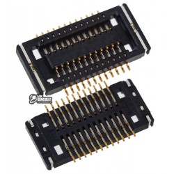 Коннектор дисплея для Nokia 3120c, 3600s, 3720c, 5310, 5320, 5610, 5630, 5700, 6110n, 6120c, 6220c, 6300, 6303, 6303i, 6350, 6500c, 6500s, 6600i, 6600s, 6650f (внешний), 6720c, 6730c, 7310sn, 7500, 7610sn, 8600, E51, E65, E90 (внешний), N71, N73, N93 Коннектор дисплея для Nokia 3120c, 3600s, 3720c, 5310, 5320, 5610, 5630, 5700, 6110n, 6120c, 6220c, 6300, 6303, 6303i, 6350, 6500c, 6500s, 6600i, 6600s, 6650f (внешний), 6720c, 6730c, 7310sn, 7500, 7610sn, 8600, E51, E65, E90 (внешний), N71, N73, N93