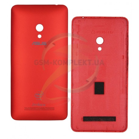Задняя панель корпуса для Asus ZenFone 5 (A501CG), красная, с боковыми кнопками