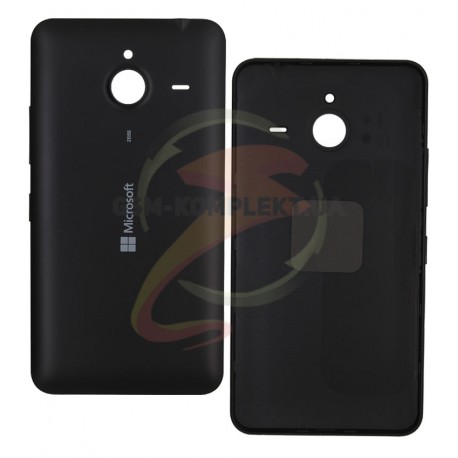 Задняя панель корпуса для Microsoft (Nokia) 640 XL Lumia Dual SIM, черная, с боковыми кнопками