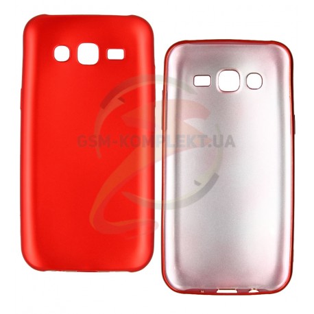 Чехол защитный для Samsung J500 Galaxy J5, J500F/DS, J500H/DS, J500M/DS, силиконовый, красный