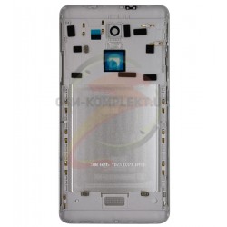 Задня кришка батареї Xiaomi Redmi Note 3 Pro, сріблястий колір, білий колір, оригінал (PRC), з бічними кнопками