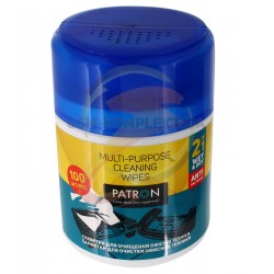 Влажные салфетки 2в1 Patron для оргтехники 100 шт
