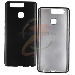 Чехол защитный для Huawei P9, матовый силиконовый, черный