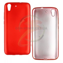 Чехол защитный для Huawei Y6 ||, матовый силиконовый, красный