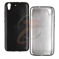 Чехол защитный для Huawei Y6 ||, матовый силиконовый, черный