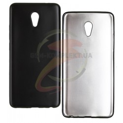 Чехол защитный для Meizu M5 Note, матовый силиконовый, черный