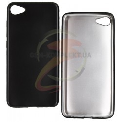 Чехол защитный для Meizu U10, матовый силиконовый, черный