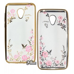 Чехол защитный Secret Garden Swarovski для Meizu M2, силиконовый