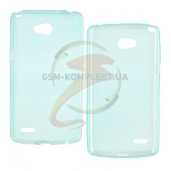 Чехол защитный для LG D380 L80, силиконовый, голубой Чехол защитный для LG D380 L80, силиконовый, голубой