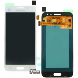 Дисплей для Samsung J200F Galaxy J2, J200G Galaxy J2, J200H Galaxy J2, J200Y Galaxy J2, білий, з сенсорним екраном (дисплейний 