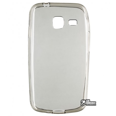 Чехол защитный для Samsung J1 mini Galaxy J105, силиконовый, прозрачный, черный
