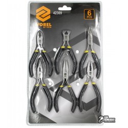 Набор плоскогубци, щипци, кусачки прецизионные Vorel 42309, l=125 мм, наб. 6 шт.